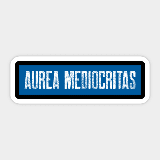 Aurea mediocritas Sticker